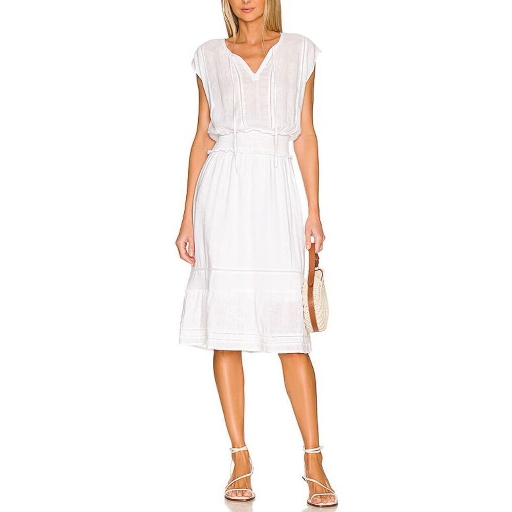 Rails Ashlyn Midi Dress | Large in White